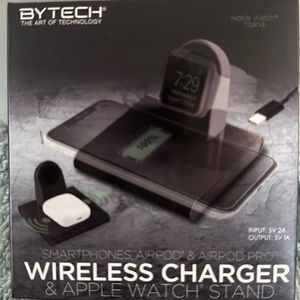 Wireless charger and Apple Watch stand